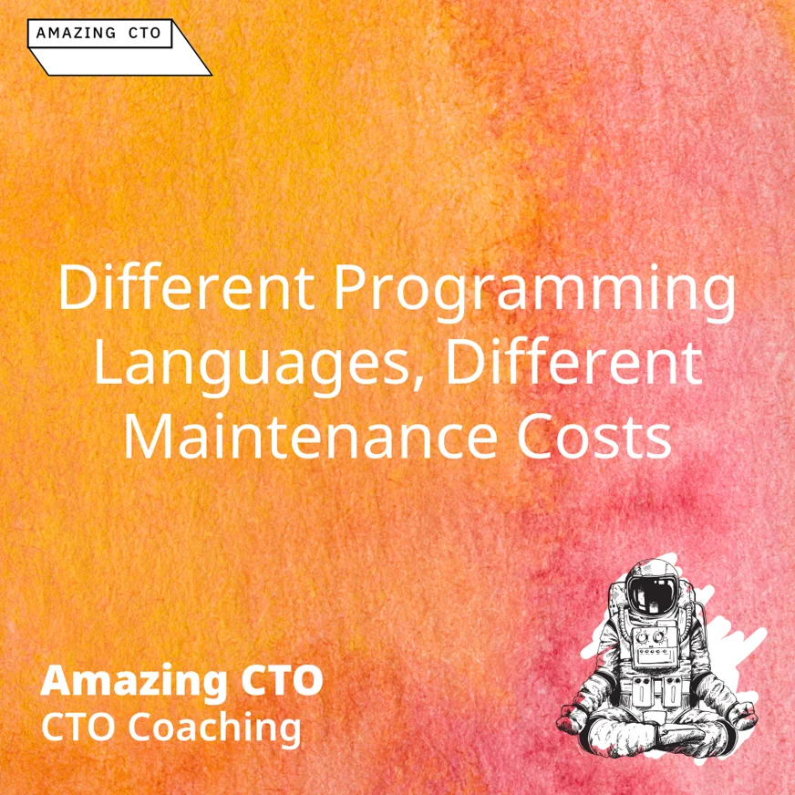 Different Programming Languages, Different Maintenance Costs